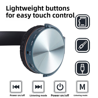 Wireless Bluetooth Headset with Heavy Bass